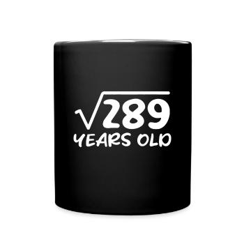17 ans cadeau garçons filles adolescent 17e anniversaire - Mug uni - noir - Devant