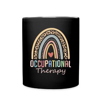 Ergotherapie Lustiger Retro-OT-Therapeut - Tasse einfarbig - Schwarz - Vorne