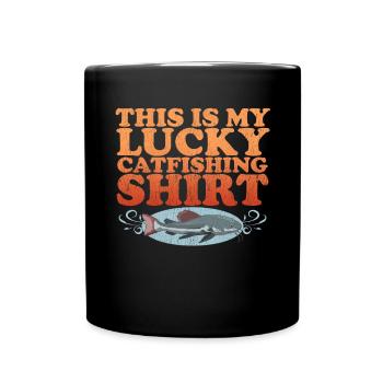 Pêcheurs à la ligne Pêche au poisson-chat | Cadeau de poisson de pêche - Mug uni - noir - Devant