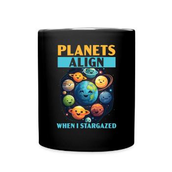 Astronom Astronomie Sternbilder Sterne Weltraum - Tasse einfarbig - Schwarz - Vorne