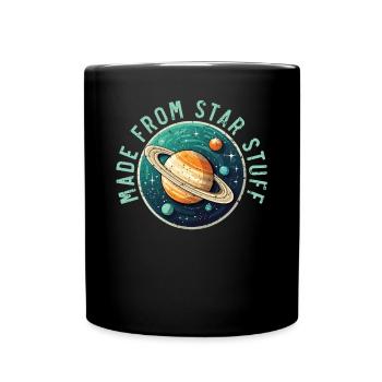 Astronom Astronomie Sternbilder Sterne Weltraum - Tasse einfarbig - Schwarz - Vorne