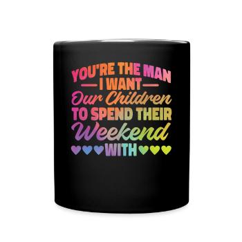 Happy Divorce Party You’re The Man - Mug uni - noir - Devant