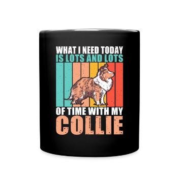 Cadeaux Collie - Mug uni - noir - Devant