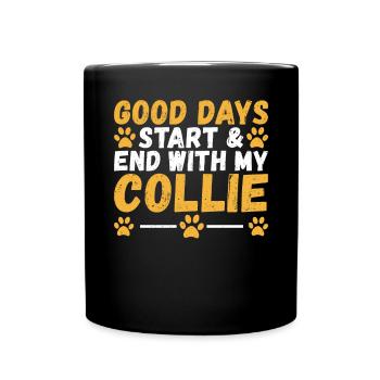 Cadeaux Collie - Mug uni - noir - Devant