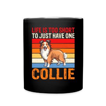 Cadeaux Collie - Mug uni - noir - Devant