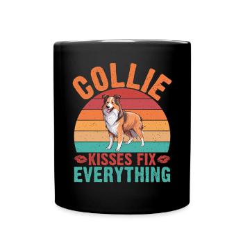 Cadeaux Collie - Mug uni - noir - Devant