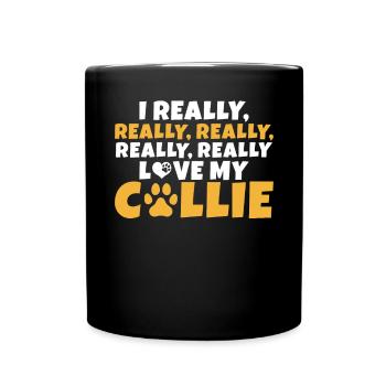 Cadeaux Collie - Mug uni - noir - Devant