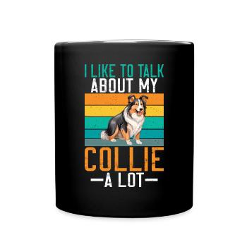 Collie Gifts - Tasse einfarbig - Schwarz - Vorne