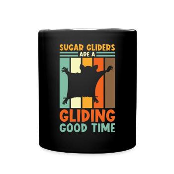 Sugar Glider Saying - Full Colour Mug - black - Front