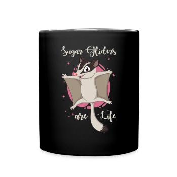 Sugar Glider Saying - Full Colour Mug - black - Front