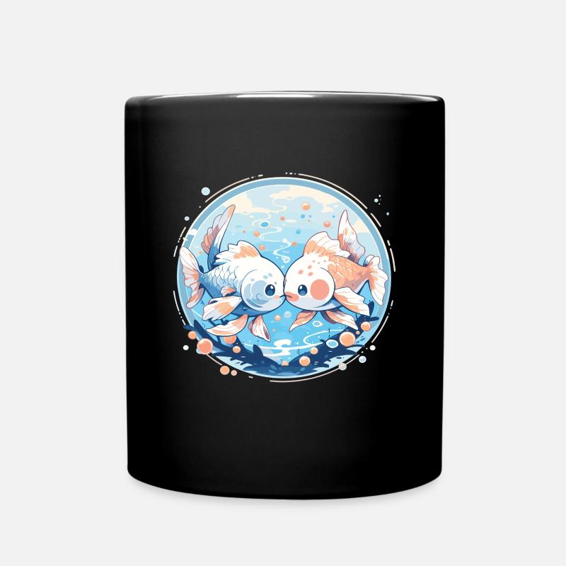 Poisson rouge - Mug uni - noir