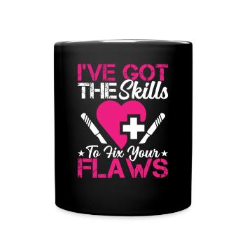 Plastic Surgeon Fix Your Mistakes - Full Colour Mug - black - Front
