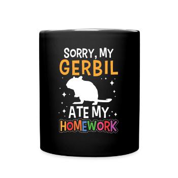 Gerbille a mangé rongeur Gerbille - Mug uni - noir - Devant