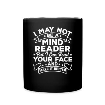 Plastic surgeon read your face - Full Colour Mug - black - Front