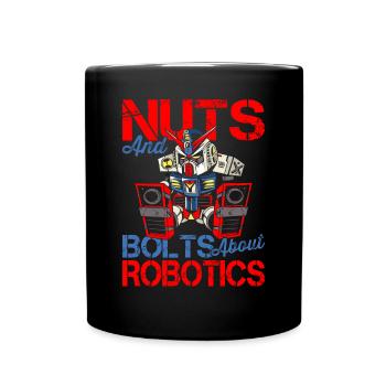 Vis d’écrous pour amateurs de robotique - Mug uni - noir - Devant
