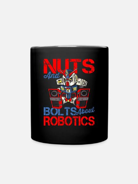 Robotik-liebhaber Muttern Schrauben - Tasse einfarbig - Schwarz