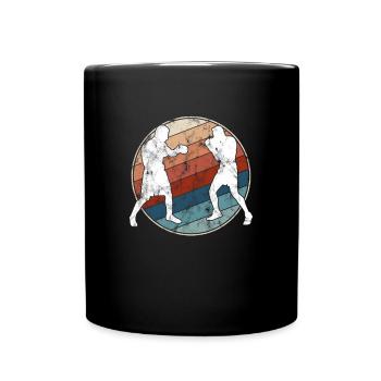 Boxen Retro - Tasse einfarbig - Schwarz - Vorne