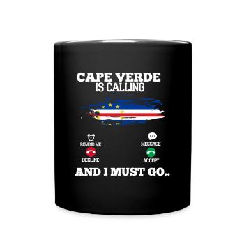 Cape Verde - Tasse einfarbig - Schwarz - Vorne
