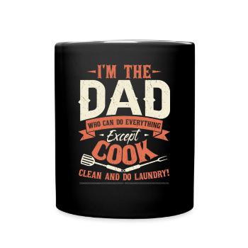 Drôle de père de famille Papa Daddy - Mug uni - noir - Devant