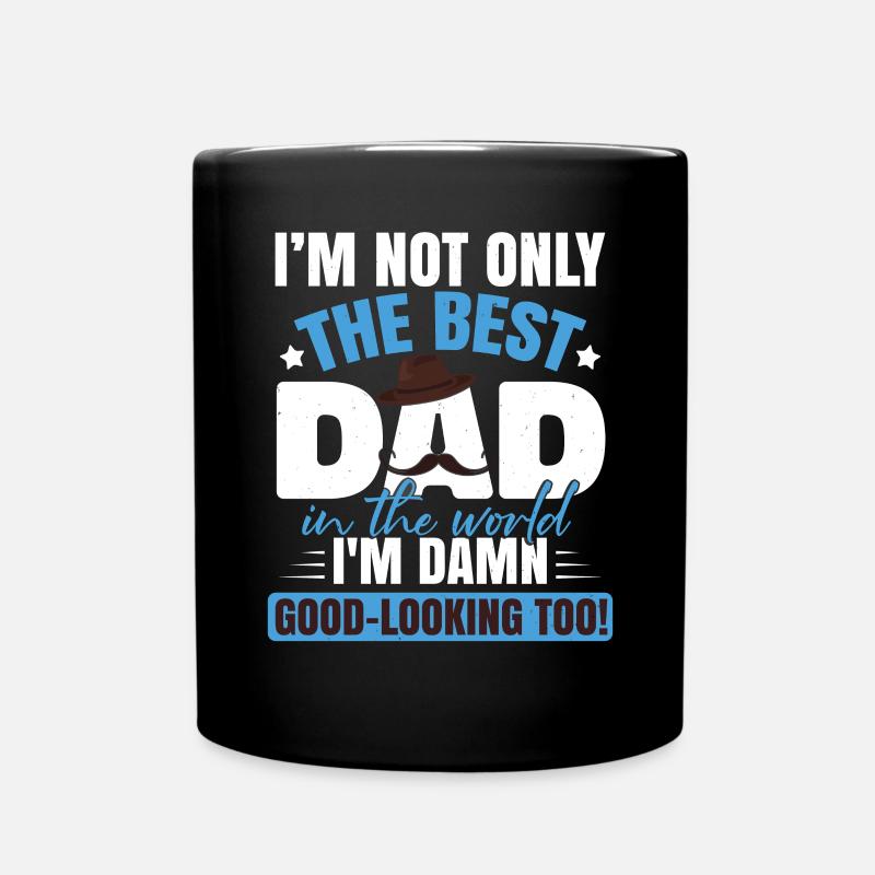Bester Papa - Tasse einfarbig - Schwarz