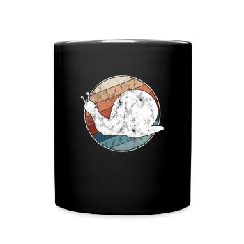 Snail Retro - Full Colour Mug - black - Front