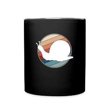 Snail Retro - Full Colour Mug - black - Front