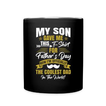 Drôle de blague de papa de fête des pères - Mug uni - noir - Devant