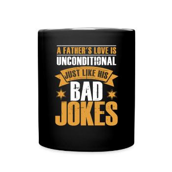 L’amour d’un père - Mug uni - noir - Devant
