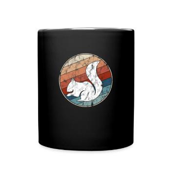 Squirrel Retro - Full Colour Mug - black - Front