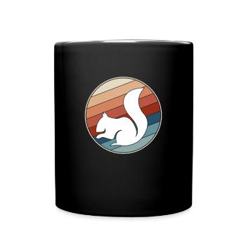 Squirrel Retro - Full Colour Mug - black - Front
