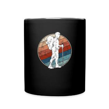 Randonnée Rétro - Mug uni - noir - Devant