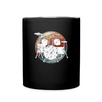 Batterie Rétro - Mug uni - noir - Devant