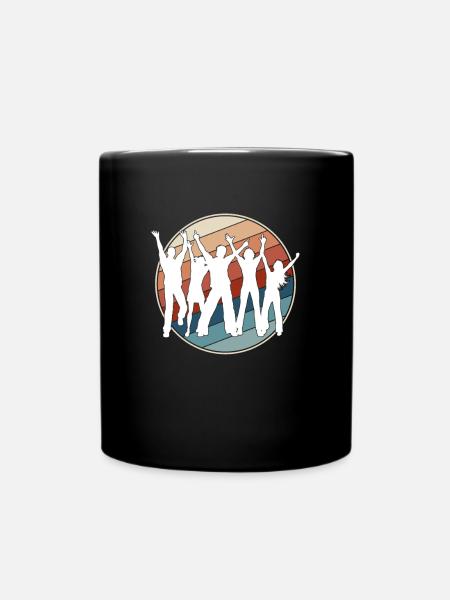 Tanzen Retro - Tasse einfarbig - Schwarz