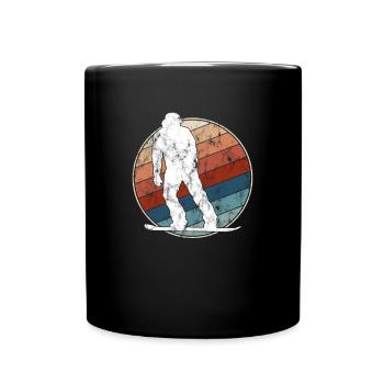 Snowboarding Retro - Tasse einfarbig - Schwarz - Vorne