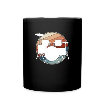 Batterie Rétro - Mug uni - noir - Devant