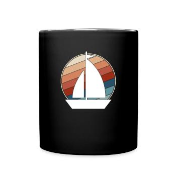 Rétro de la voile - Mug uni - noir - Devant