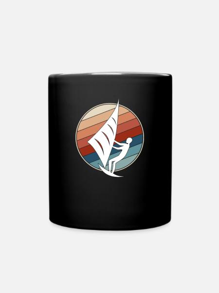 Kite Retro - Tasse einfarbig - Schwarz