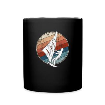 Cerf-volant rétro - Mug uni - noir - Devant
