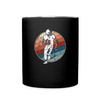 Football Rétro - Mug uni - noir - Devant