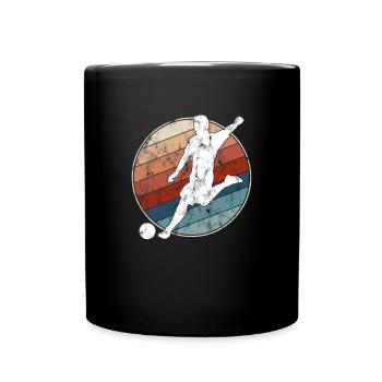 Football Rétro - Mug uni - noir - Devant