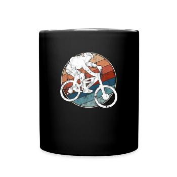 Mountain Bike Retro - Full Colour Mug - black - Front
