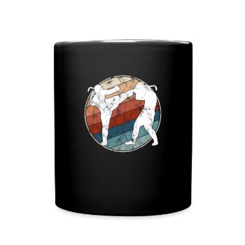 Martial Arts Retro - Full Colour Mug - black - Front