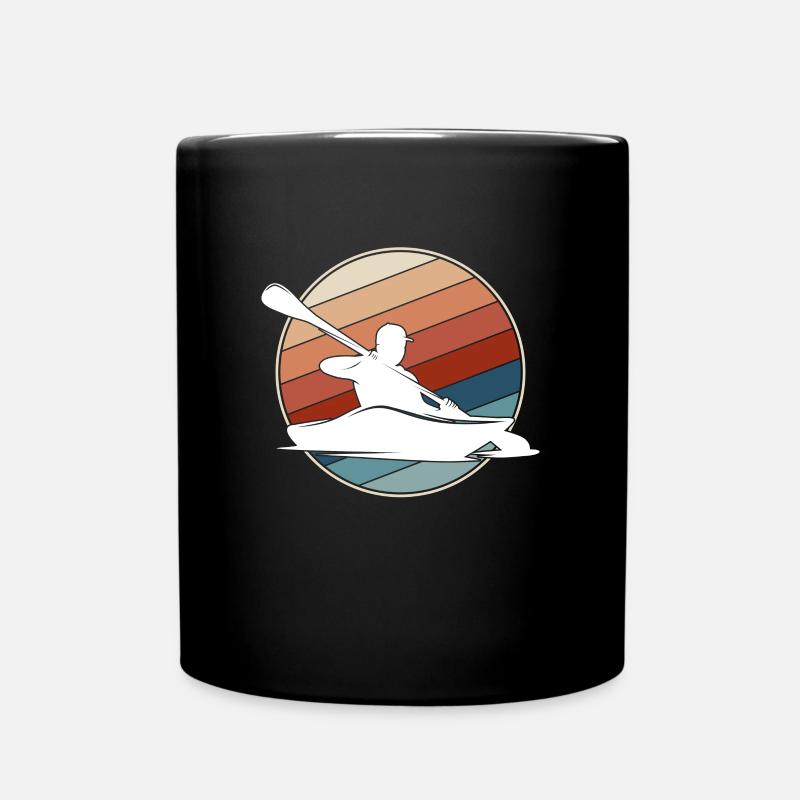 Kanu Retro - Tasse einfarbig - Schwarz