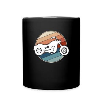 Moto Rétro - Mug uni - noir - Devant