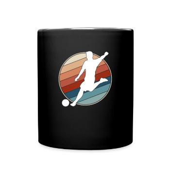 Football Rétro - Mug uni - noir - Devant