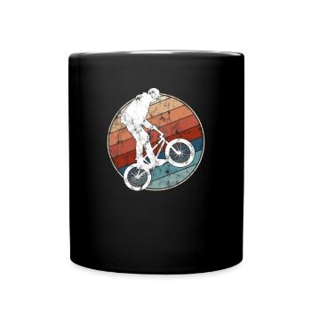 BMX retro - Tasse einfarbig - Schwarz - Vorne
