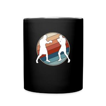 Boxen Retro - Tasse einfarbig - Schwarz - Vorne