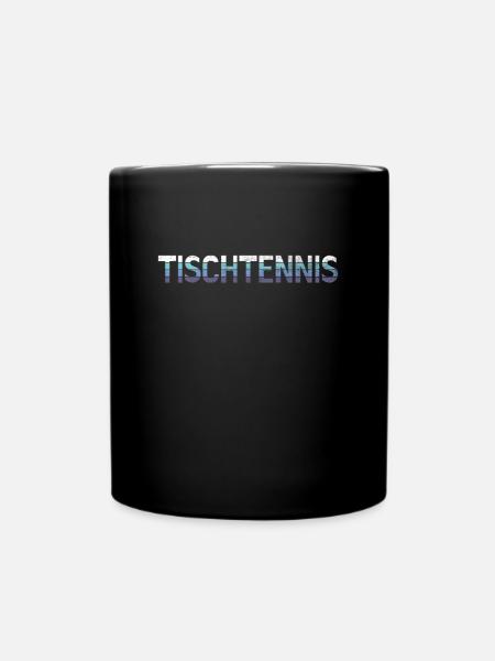 Tischtennis - Tasse einfarbig - Schwarz
