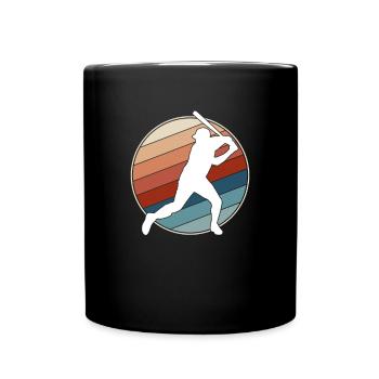 Baseball Rétro - Mug uni - noir - Devant