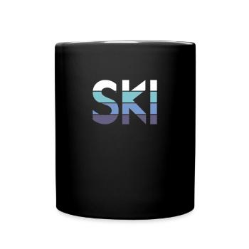 Ski - Mug uni - noir - Devant